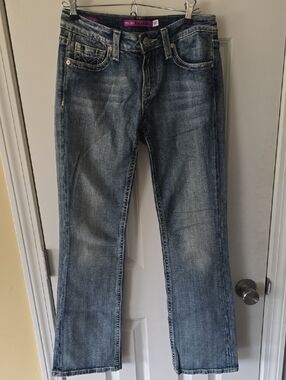 Vigoss Women's Blue Wash Bootcut Jeans- Size 3/4 (27)
